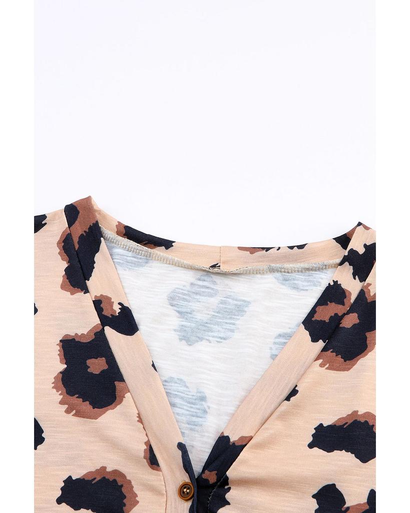 Azura Exchange Printed Open Front Cardigan