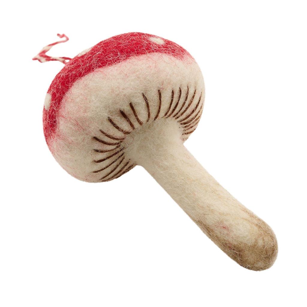 Сезонный подарок ко. Фетровое украшение в виде гриба для подвешивания