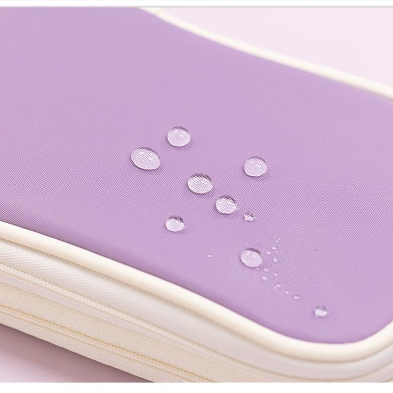 Расширяемый пенал Angoo, сумка для ручек, хит цвета, водонепроницаемый материал, сумка для хранения, карман для канцелярских принадлежностей, школы