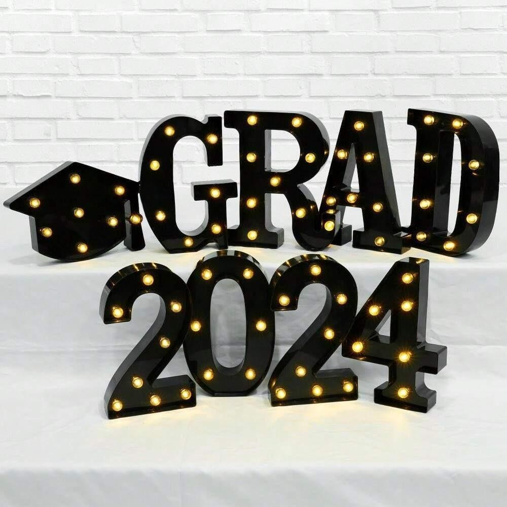 1PC 21.8cm LED Letter Light Luminous Letter and Number Night Light Suitable for Home Bar Wedding Birthday Party Decoration