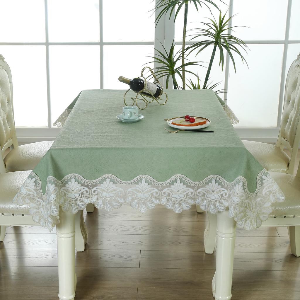 PU Leather Waterproof and Oil-proof Tablecloth Embossed Tablecloth Thickened Cloth Heat-insulating Light Luxury High-end Tablecloth