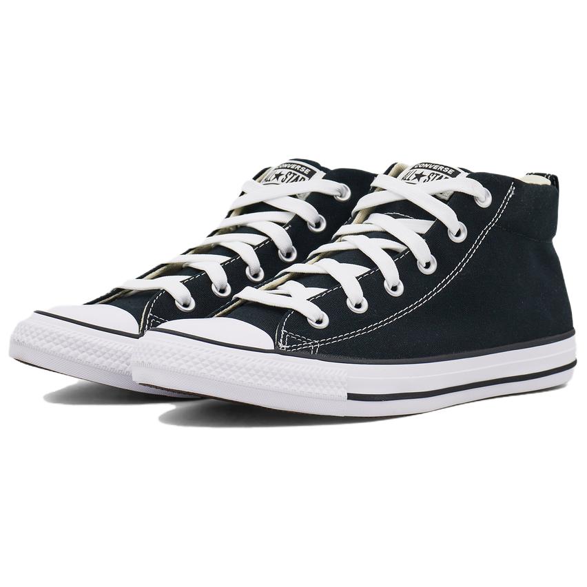 Converse Ct Street Удобные Универсальные Высокие Кеды из Канваса Унисекс Кроссовки Черные 149545C