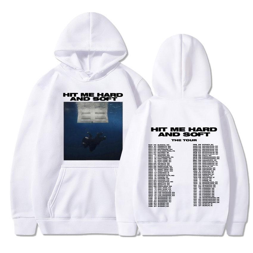 HIT ME HARD AND SOFT Men Plus Size Print Sports Hoodie Hip Hop Rock Fashion Casual Y2K Trend Autumn Winter Sweatshirt  Clothing