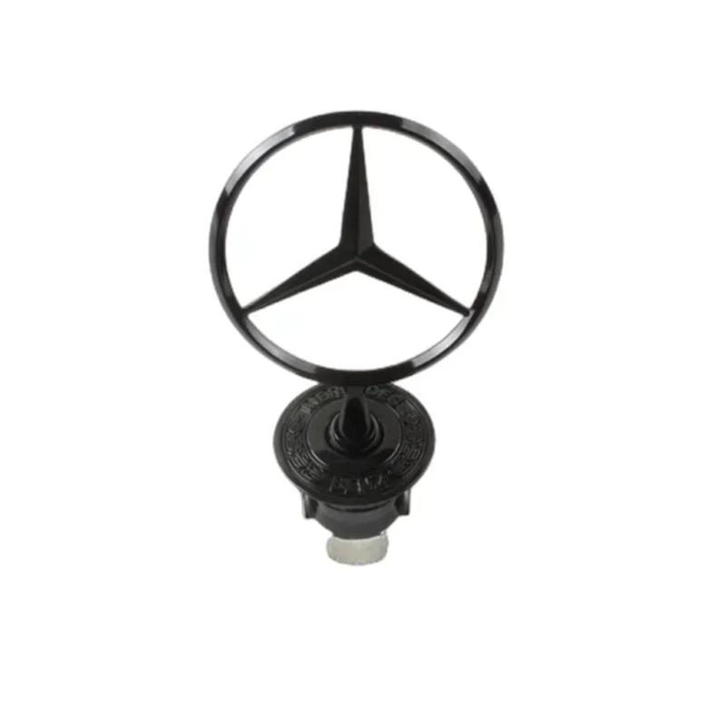BAK1 3D Front Bonnet Hood Emblem Metal Badge for Mercedes Benz W204 W205 W202 W203 W208 W210 W220 GLA CLA GLC GLK GLE Car Accessories