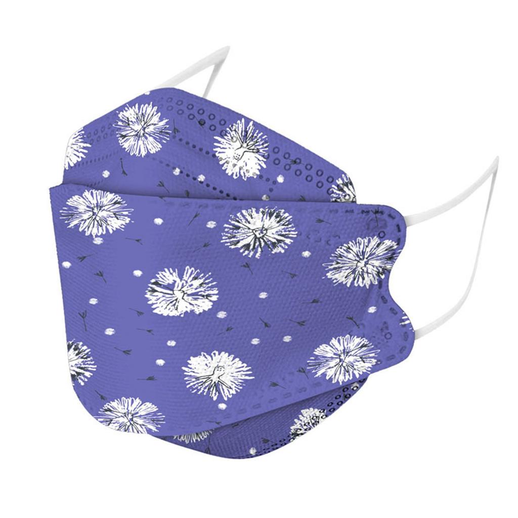 Взрослая одноразовая защитная маска KF-94 с красочным принтом 3D модная маска в виде рыбьего рта