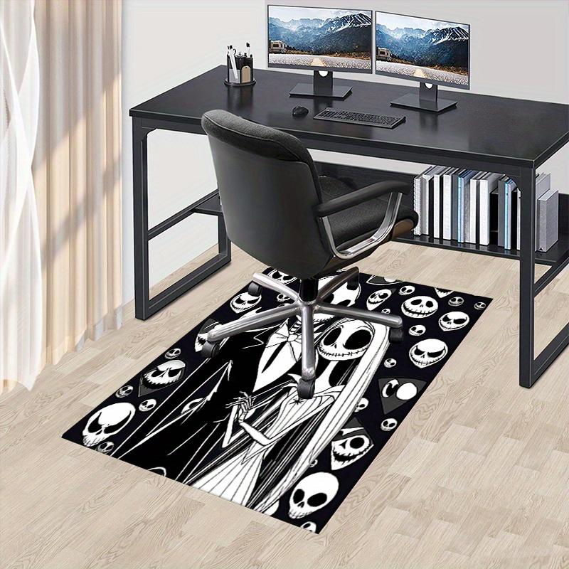 Office Rug Skeletons, Halloween theme 3D Printed Anti-Slip Rug-Machine Washable for Living Room