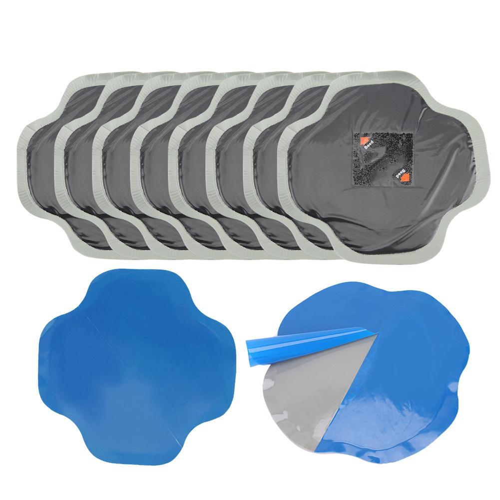 10 шт. 128 мм Автомобильная шина из натурального каучука Ремонт прокола шины Холодная заплата Бескамерные заплаты