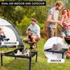 49cm Elevated Dog Bed Portable Breathable Raised Outdoor Pets Bed Steel Frame Durable Camping Cat House for Outdoor Indoor Use