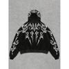 Spring and Autumn Men's Hooded Zipper Jacket Trendy Fashion Versatile Loose Sports Cardigan Sweater