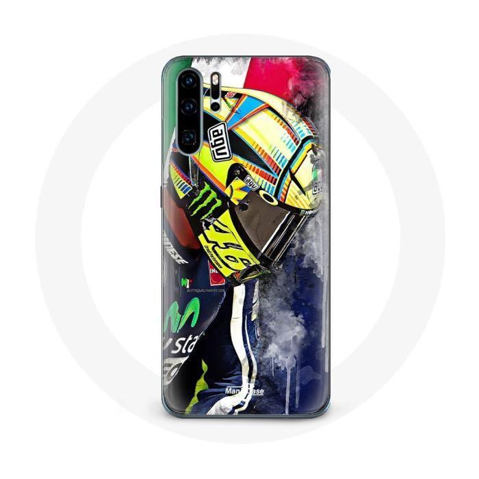 Coque pour Huawei P30 Valentino Rossi Pilote de vitesse champion