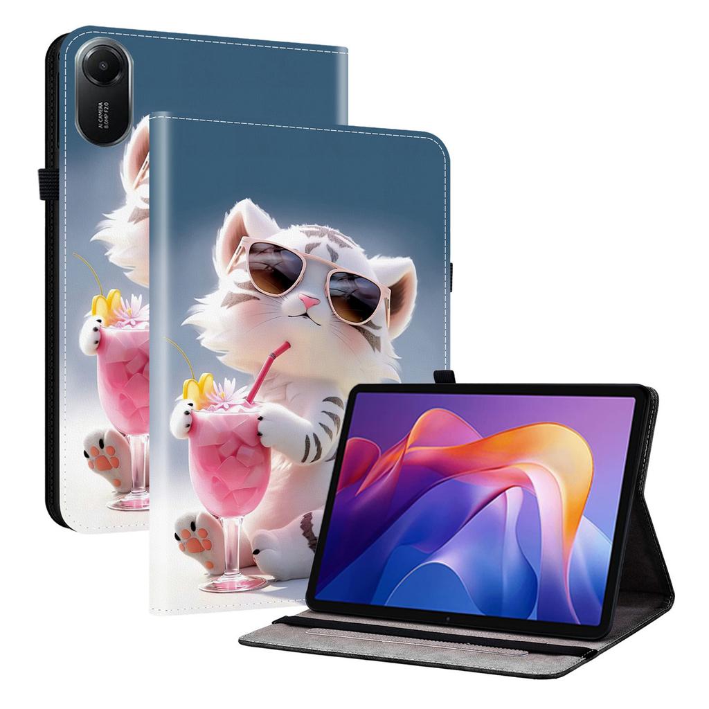 For Xiaomi Redmi Pad 2 Leather Case Pattern Printed Stand Tablet Cover with Card Slots