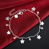 925 Sterling Silver Butterfly AAA Zircon Bracelet Fashion Jewelry