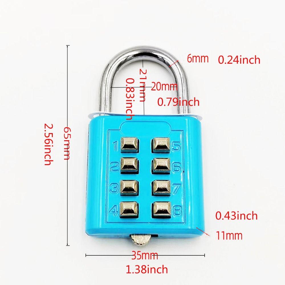 Smart Lock Combination Padlock 8 Digits Luggage Lock Travel Accessories Number Lock Suitcase