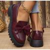 British Style Platform Loafers Women Plus Size Round Toe Single Shoes Woman Thick Bottom Pu Leather Shoes Mujer Mary Jane Shoes