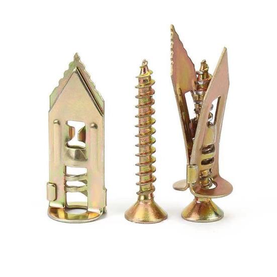 20/100 шт. самосверлящий анкерный винт, сверхмощный стальной расширительный винт без дрели, полка для телевизора, занавеска для шкафа, гипсокартон, набор металлических саморезов