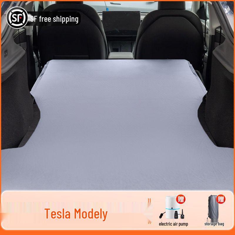 Надувной матрас для моделей Tesla (25+), Обновленная версия, Надувной матрас для заднего сиденья, Складной, для кемпинга и сна