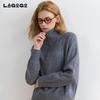 Женский ретро-свитер с косами и высоким воротником LAGOGO