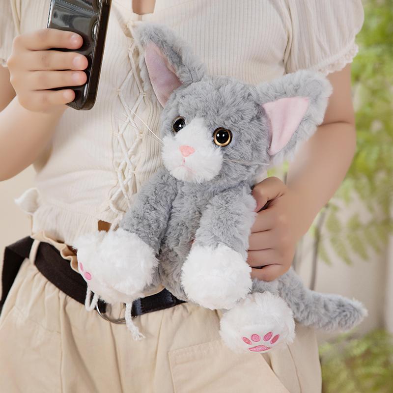 26 см плюшевая кукла серии Kawaii Cat, независимая упаковка, немецкая кошка, пять цветов, плюшевая кукла для детей, подарок на день рождения, сюрприз