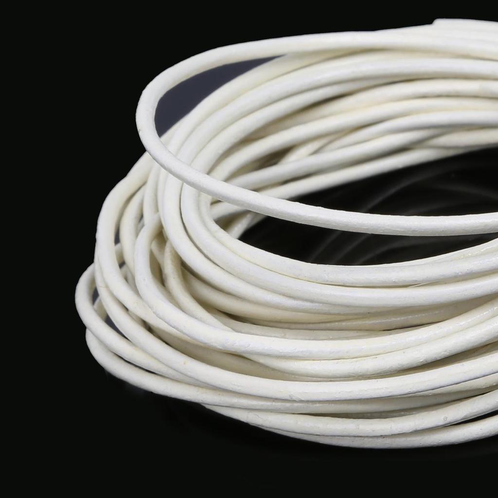 Натуральная круглая кожаная нить для изготовления браслетов, ювелирных изделий, DIY, шнур, шнур