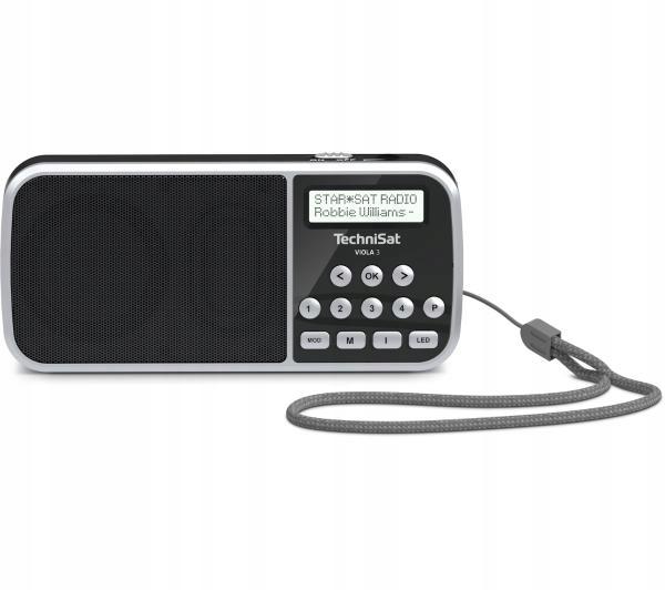 TechniSat VIOLA3 Portable Pocket Radio DAB+ FM USB MP3 Flashlight Black