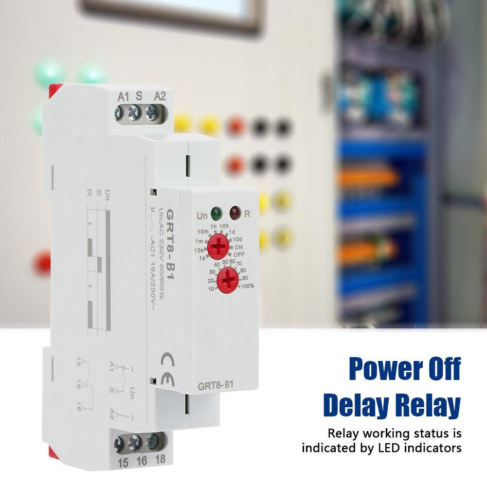 Аксессуары для реле 230 В GRT8-B1 Реле времени на DIN-рейку