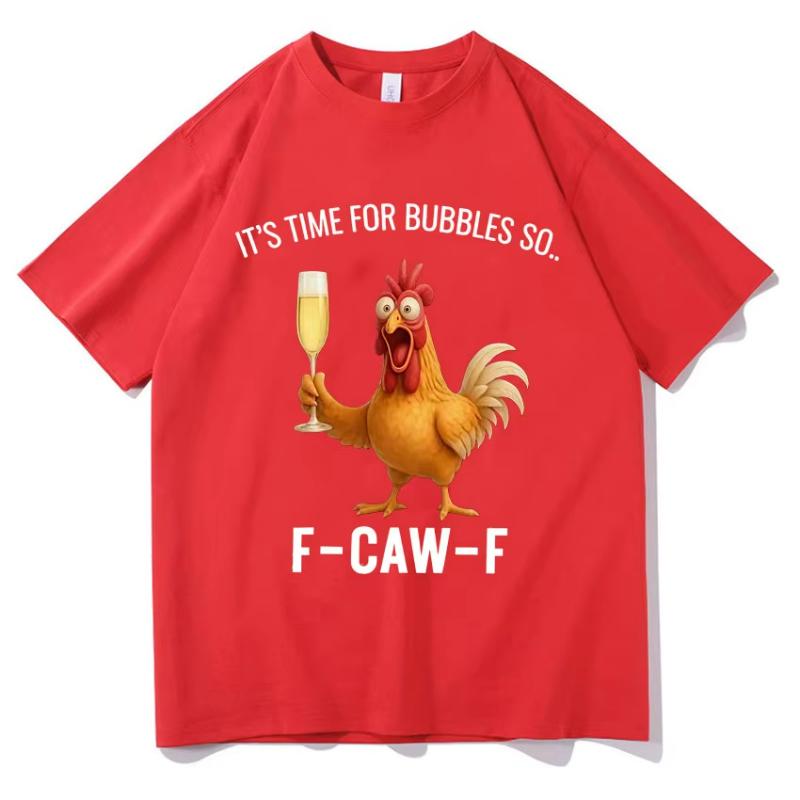 Tide Tee Смешная F-Caw-F Пивная Футболка Мем Мужская Летняя Повседневная Футболка Оверсайз Высокое Качество Модные Графические Короткий Рукав