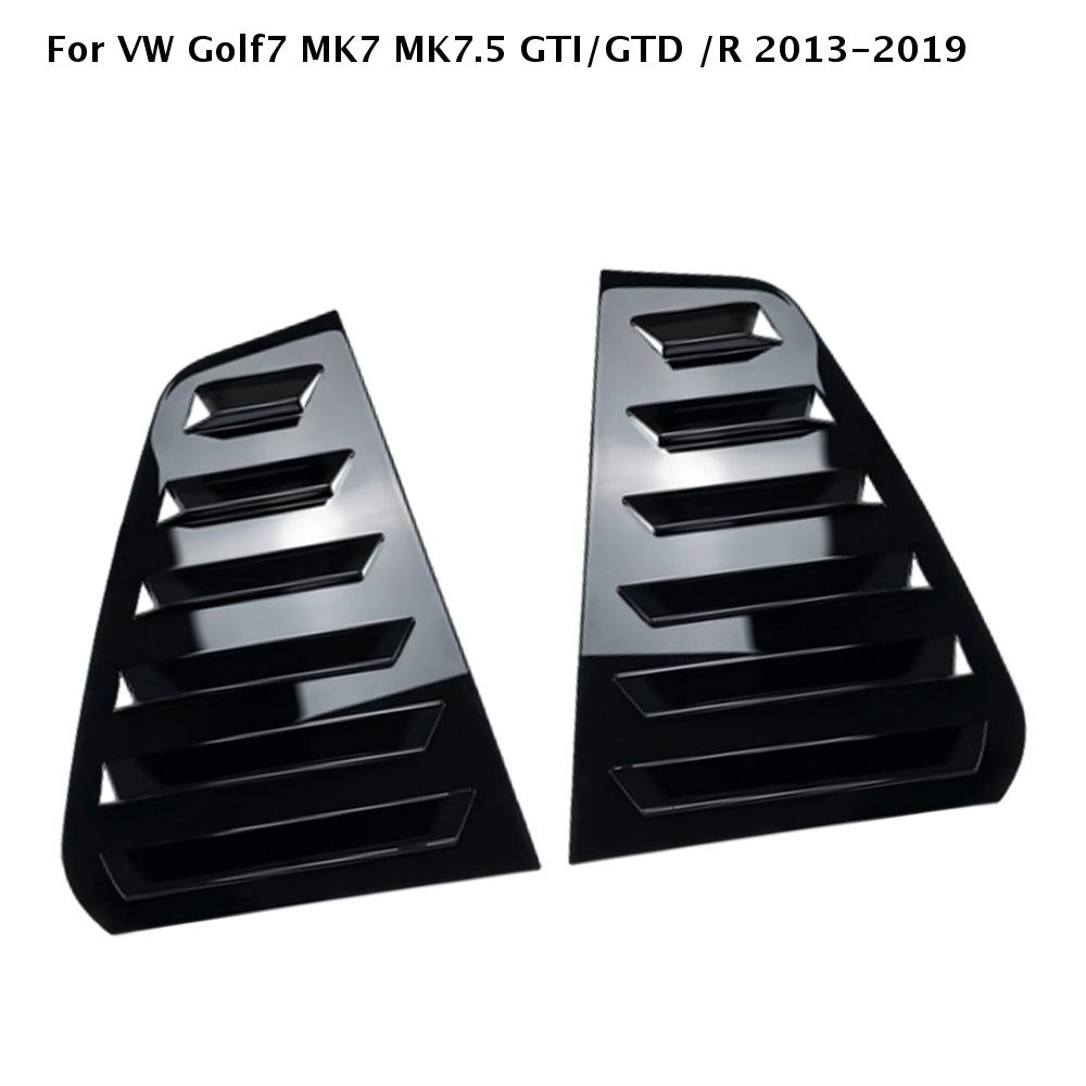 Пара задних боковых оконных спойлеров-накладок для Volkswagen VW Golf 6 MK6 2008-2012, крышка-жалюзи для окон, воздухозаборники
