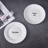 Pure White Ceramic Round Dinner Plate
