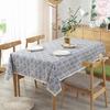Blue And White Porcelain Retro Pattern Cotton Linen Tablecloth Christmas European Style Cover Washable Table Cloth For Tea Table