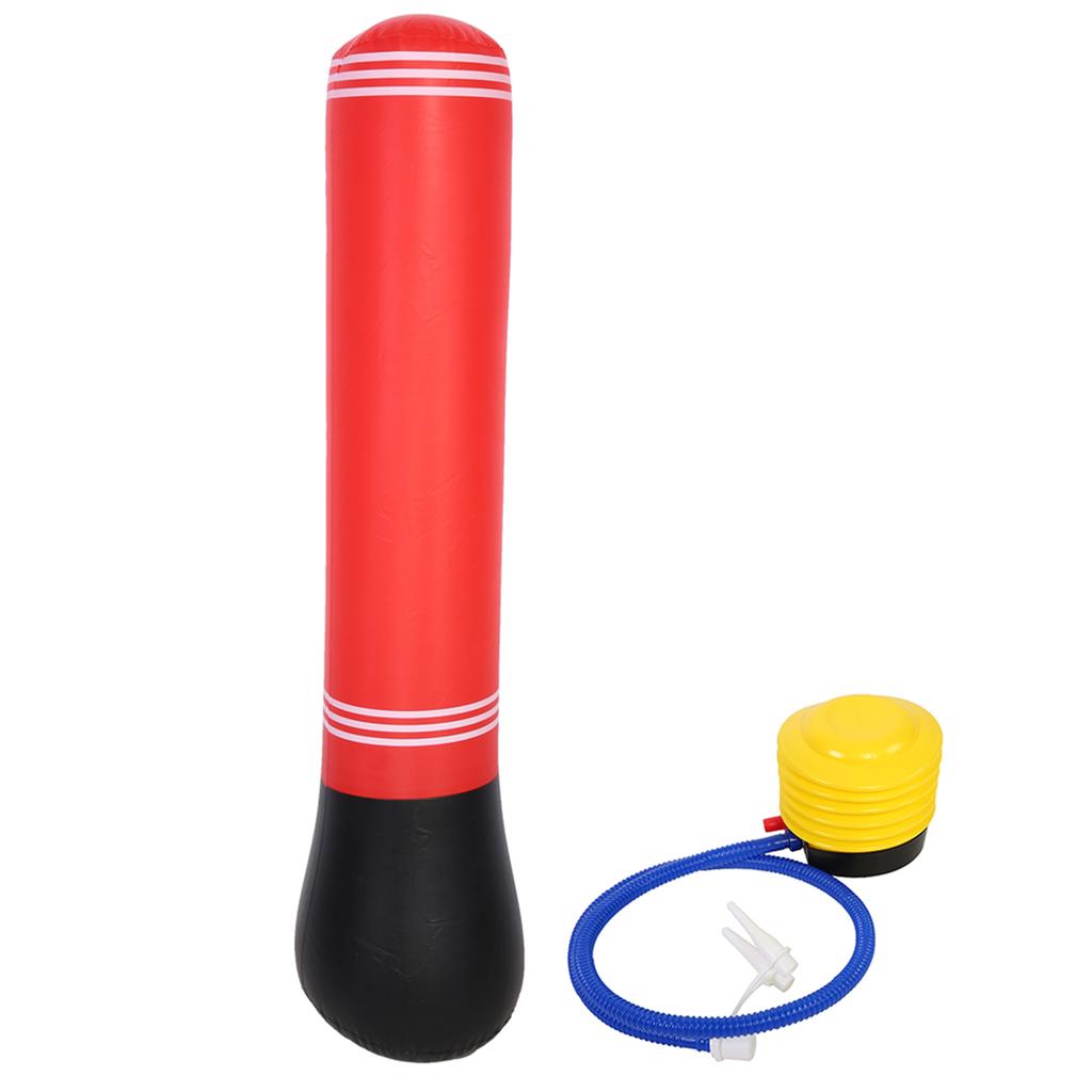 150cm Inflatable Stress Punching Tower Bag Boxing Free Standing Sand Base with Pump
