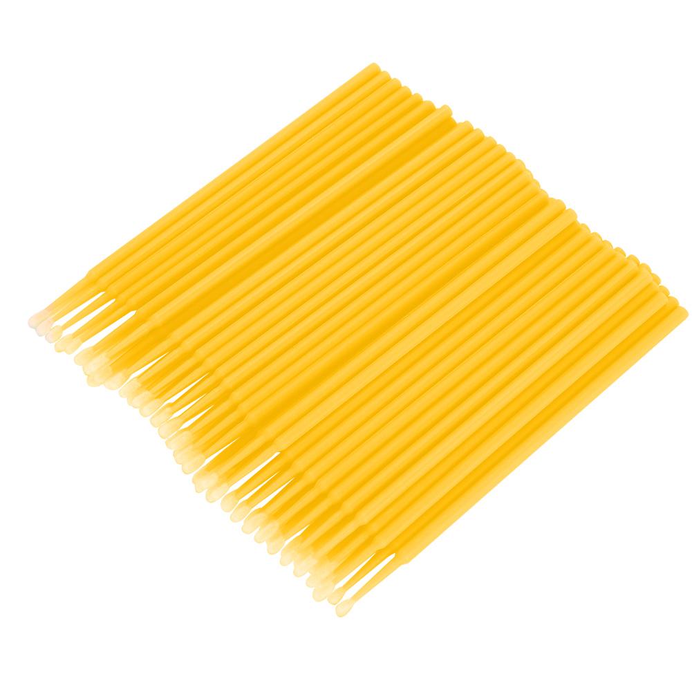 400pcs Disposable Cotton Stick Eyelash Cleaning Stick Micro Brush Cotton Swab Eyelashes Light