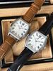 Pablo Raez Barrel Watch: Waterproof Leather Strap, Calendar, Casual Men's Style.