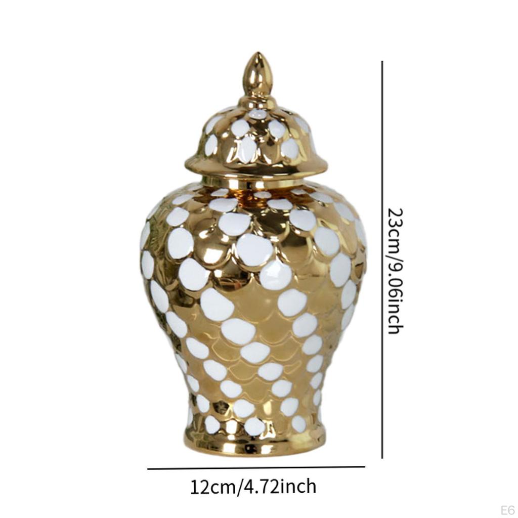 Керамическая банка для имбиря, ваза для цветов, украшение для дома с крышкой, цветочная композиция для свадеб