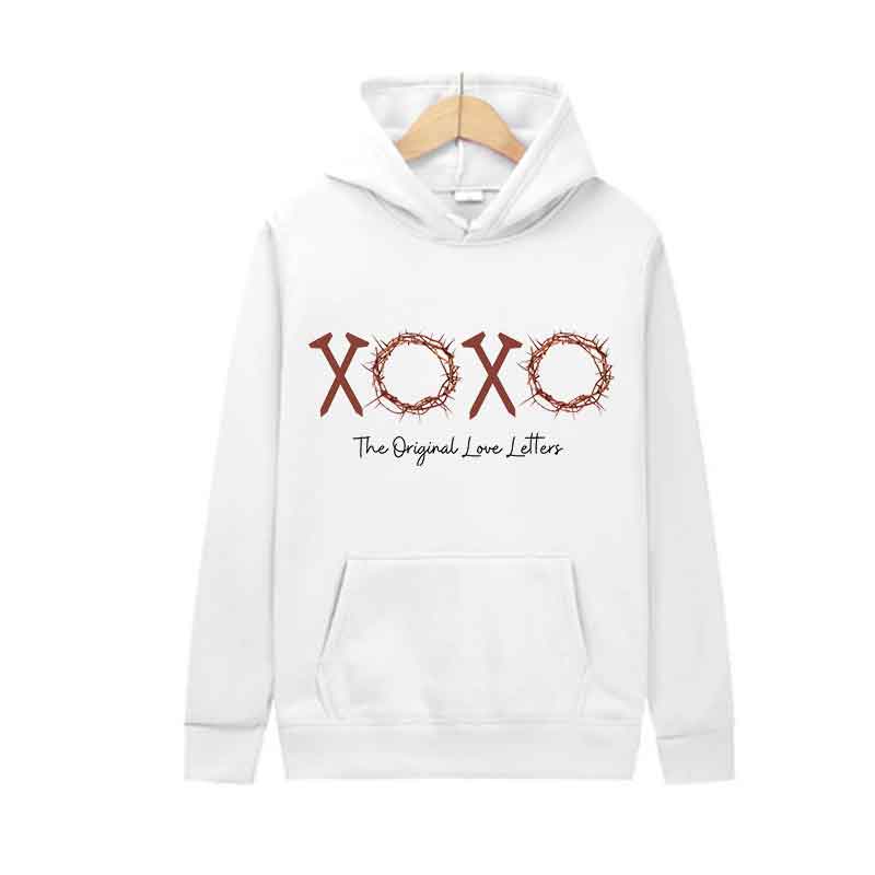 Polyester fleece Hooded Pullover Street Trends Casual Hooded Shirt Fashion Unisex Sports Clothing letter pattern Men Women Top