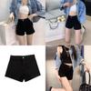High Waist Denim Shorts Women Summer Stretch Black Slim Fit Casual For Teen Girls