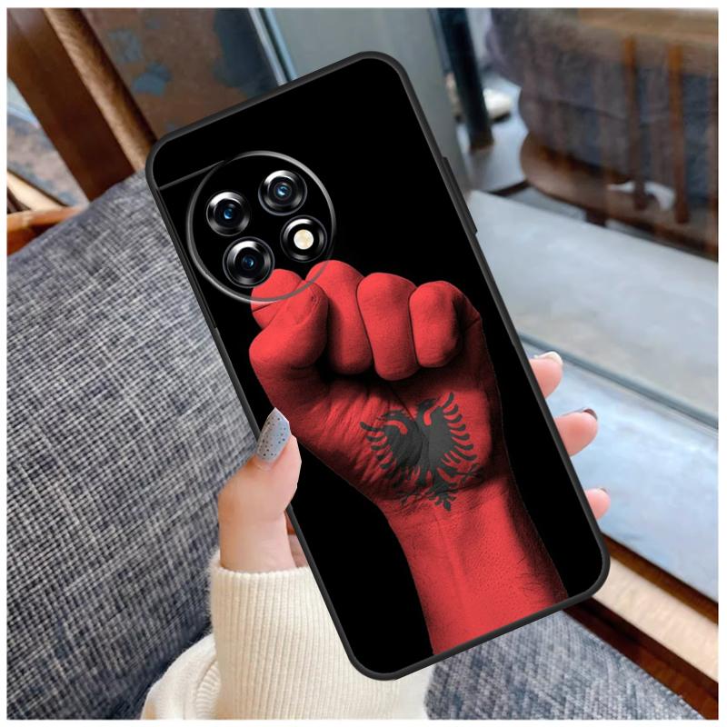 Albanian Flag Case For OnePlus 15 13 12 11 10 9 Pro 13R 13T 12R 10T 8T Nord CE 5 2 3 4 Lite N20 N30 Coque