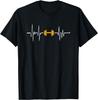 Barbell Weightlifting Heartbeat Bodybuilding Gift Unisex T-Shirt