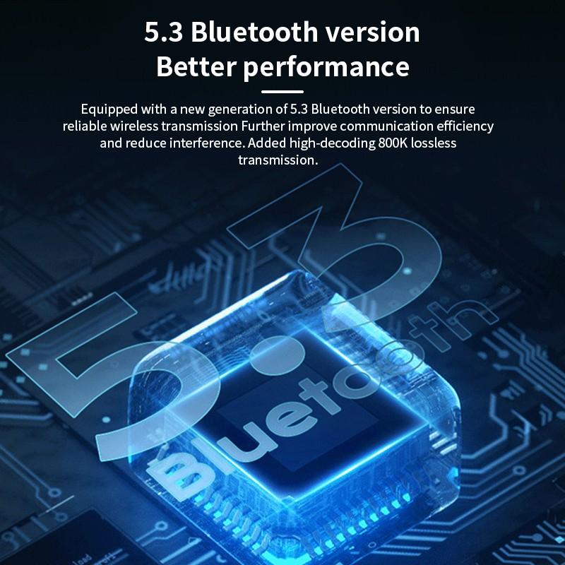 Новые беспроводные наушники Bluetooth V5.3 TWS Беспроводные наушники со светодиодным дисплеем и аккумулятором емкостью 1200 мАч, гарнитура с микрофоном