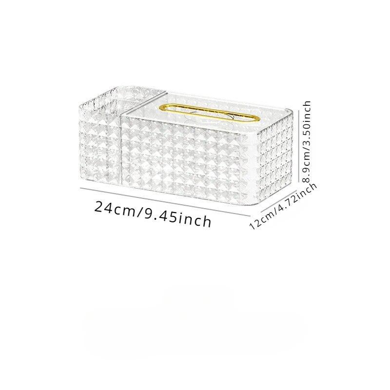 Легкий роскошный диспенсер для салфеток, многофункциональный ящик для хранения влажных салфеток, коробка для домашнего хранения, настольный полноценный ящик для хранения