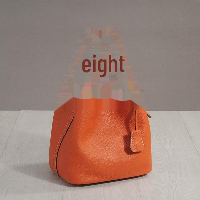 2025 Модная сумка-ведро из коровьей кожи для ланча и пикника