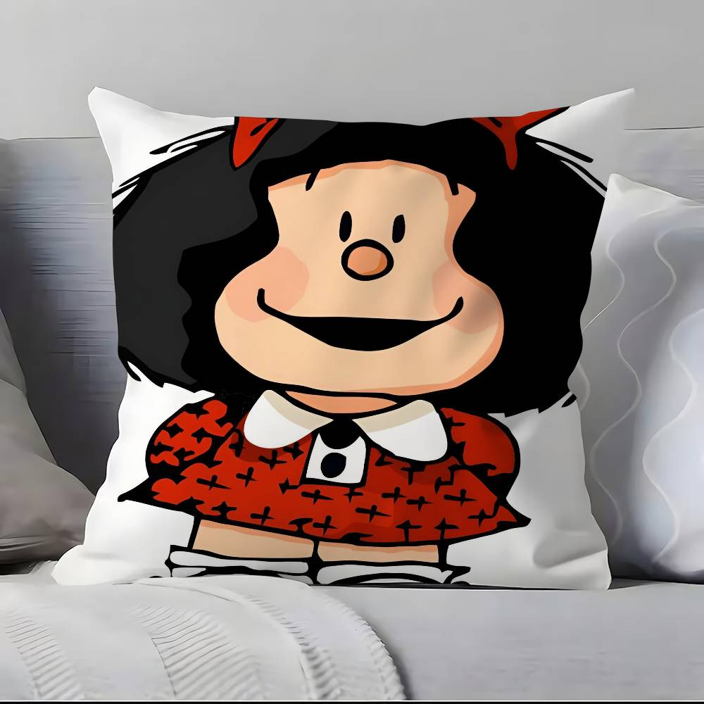 Cartoon M-M-Mafaldas Pillow Case Pillowcase Soft Skin Friendly & Comfortable With A Hidden Zipper