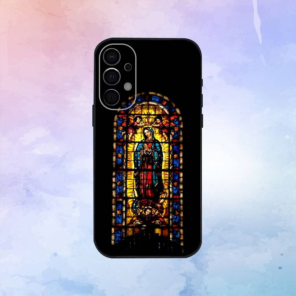 Guadalupe Art Virgin De Phone Case For Samsung S25,S24,S21,S22,S23,S30,Ultra,S20,Plus,Fe,Lite,Note,10,9,5G Black Cover