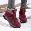 Height-increasing Couple Snow Boots Winter Velvet Warm Men's and Women's Outdoor Cotton Shoes Medium Top Sports Cotton Shoes Women's Shoes