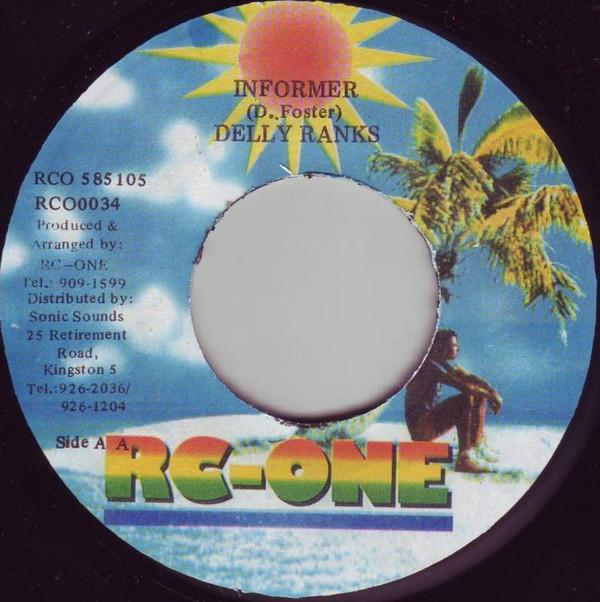 7inch Record POWERMAN & BABY WAYNE / DELLY RANKS - Swarm / Informer RCO0034 Rc-One Jamaica Reggae, Ska & Dub Used
