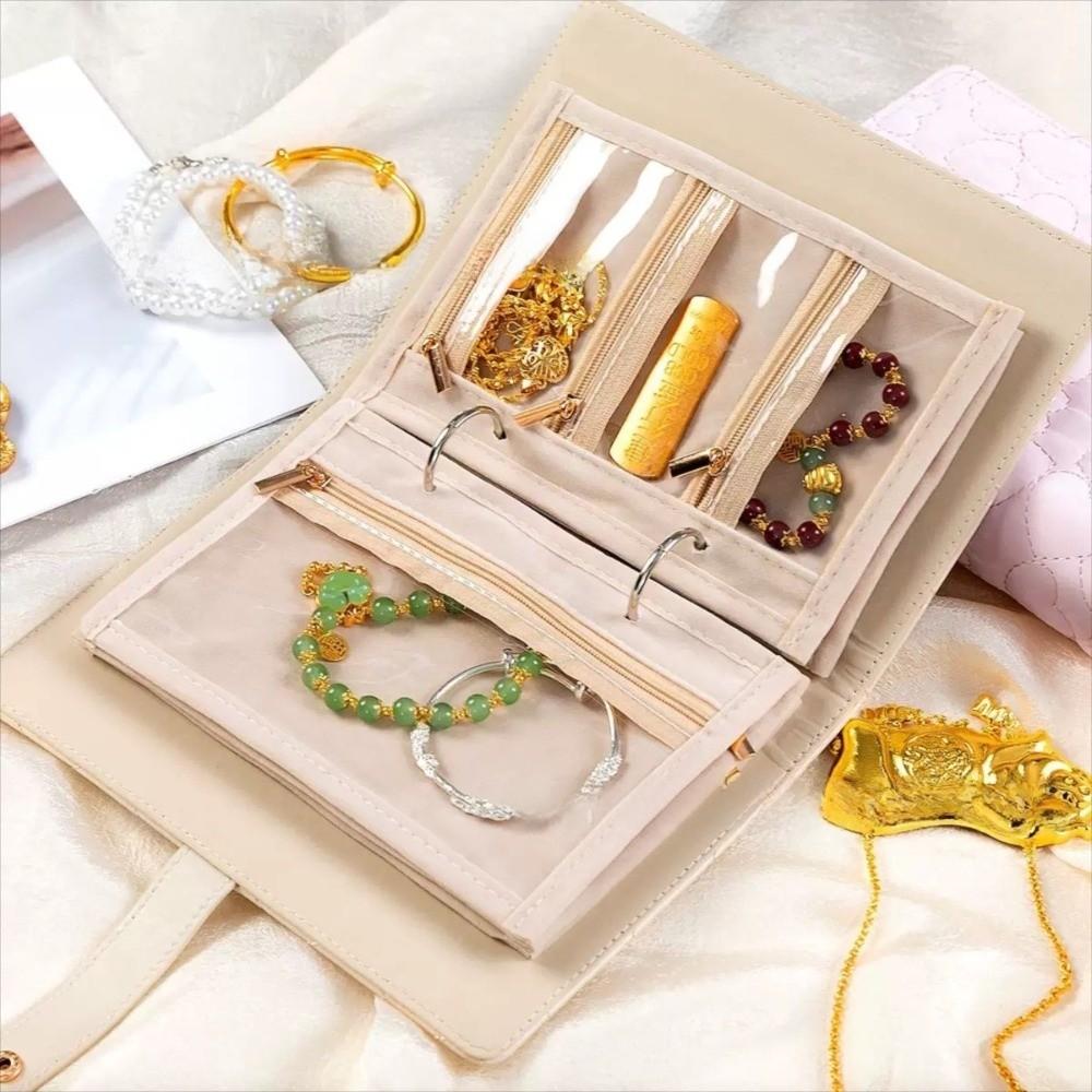 Waterproof Necklace Binder Love Heart Necklace Binder Display Box Jewelry Storage Book Gift