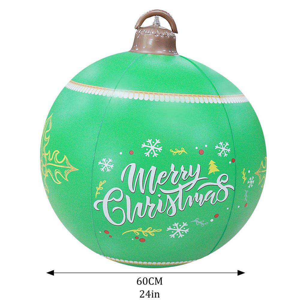 Рождественский шар для декораций, 24-дюймовый декоративный шар, уличный рождественский шар из ПВХ, надувной декорированный шар для рождественской вечеринки