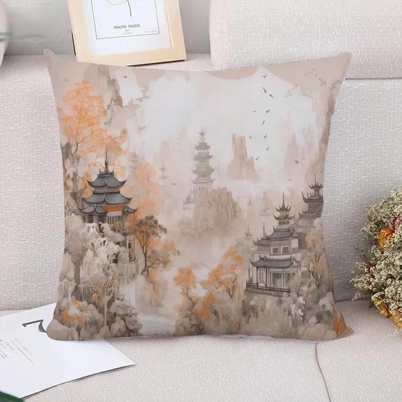 Чехол для детской подушки в китайском стиле Декоративная наволочка Чехол x Наволочки Аксессуары для украшения дома Подушки