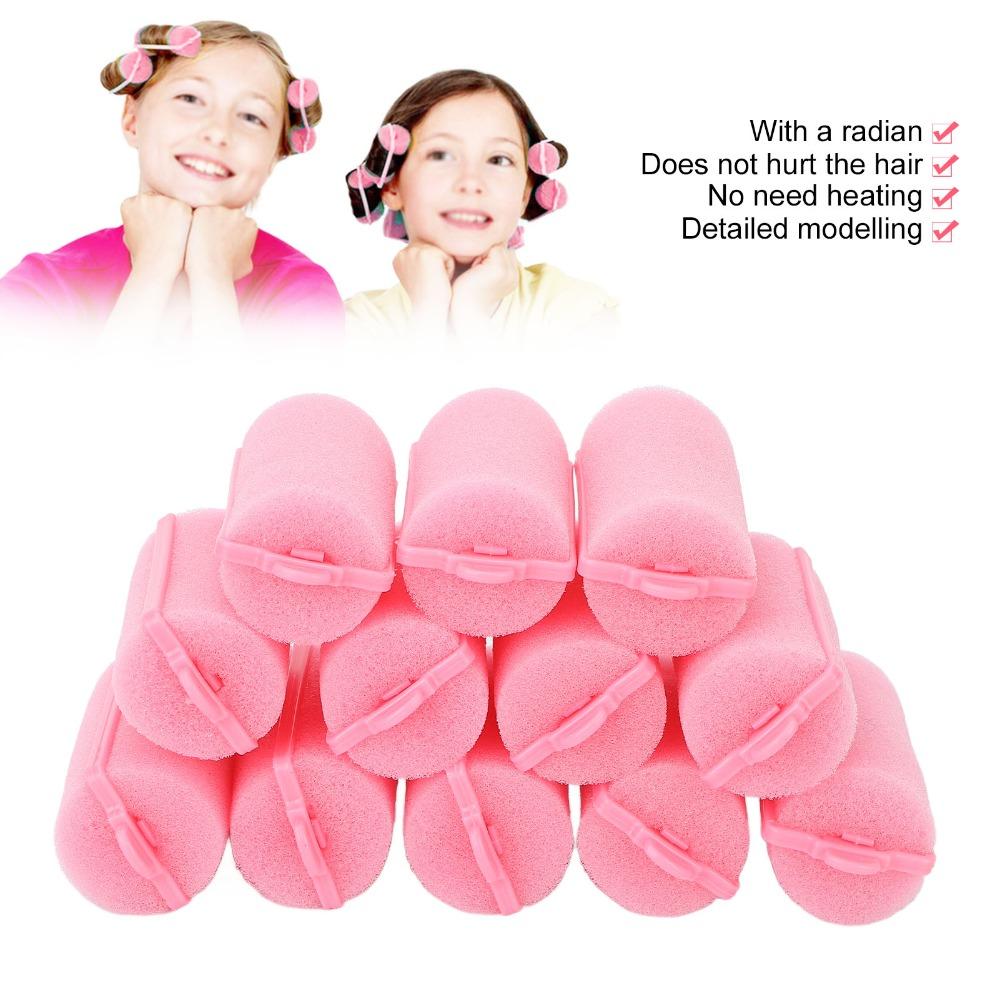 12pcs Soft Foam Sponge Hair Roller Flexible Sponge Hair Curler Soft Hair Curler Home Salon