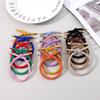10PCS/Set Colorful Nylon High Elastic Hair Bands Rubber Bands Women Girls Ponytail Hair Ties Gum Scrunchies Hair Accessories