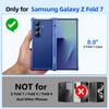 Ранний безрамочный металлический чехол для Samsung Galaxy Z Fold 7 Совместимый с Magsafe Минималистичные оболочки Алюминиевая крышка для телефона для Z Fold 7
